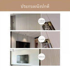 แผงผนังตกแต่ง   แผ่นตกแต่งลายไม้เนื้อแข็งระดับพรีเมียม แต่งผนัง แผ่นเพดาน ติดตั้งเร็ว ทนต่อการกระแทกและแรงกด
